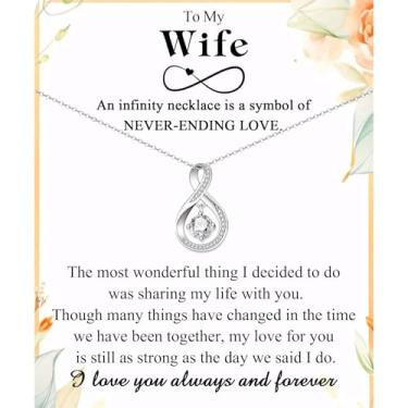 Imagem de Colar infinito presentes para mãe, avó, esposa, tia, nova mãe, sogra, cunhada, namorados, mãe, madrasta, Natal, aniversário, dia das mães, dia dos namorados, presente de formatura para mulheres,