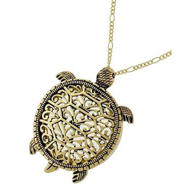 Imagem de Artisan Owl Lupa de tartaruga marinha com pingente de ímã superior deslizante, 76 cm, Vidro, Na