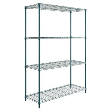 Imagem de FSE Quantum RWR72-1836LDP Pacote conveniente para prateleiras, 4 camadas, 91 cm L x 45 cm P x 182 cm A, 136 kg. Capacidade de carga por prateleira, NSF, enviado KD