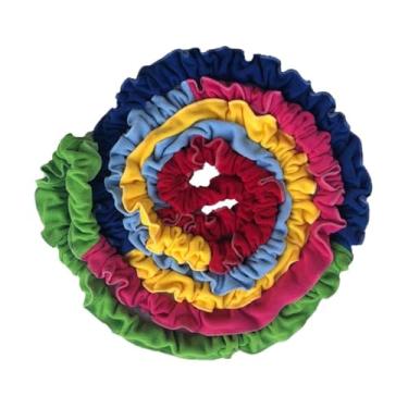 Imagem de Aymzbd Faixa elástica cooperativa elástica multicolorida, jogos de festa, entretenimento, brinquedo, crianças, adultos, playground, atividades, faixa de, 300 Cm