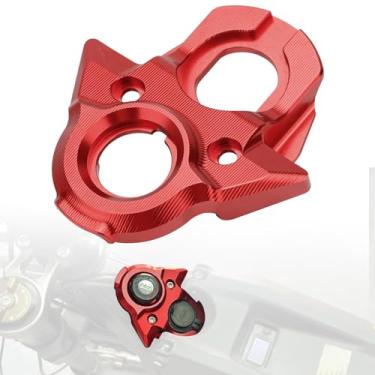 Imagem de SMOTRCC Capa de interruptor de ignição de alumínio CNC Sur Ron compatível com Surron Light Bee S X LBX Segway X160 X260, peças elétricas de bicicleta suja (vermelho)