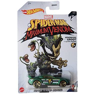 Imagem de Hot Wheels Custom '15 Ford Mustang, [Green] 4/5 Spider Man Maximum Venom [Venomized Groot]
