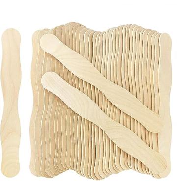 Imagem de KTOJOY 100 Peças de Alças de Ventilador de Madeira de 8", Bastões de Artesanato Jumbo para Programas de Casamento Ou Mistura de Tintas, Artesanato, Projetos de Arte Doméstica, Materiais de Arte Em Sal