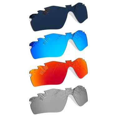 Imagem de 4 pares de lentes polarizadas de substituição para óculos de sol ventilados Oakley Radar Path