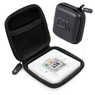 Imagem de CASEMATIX Capa de transporte compatível com SAF Aranet4 Home Air Quality Monitor Co2 dispositivo em uma capa rígida de EVA com bolso para cabo – Inclui apenas estojo de viagem