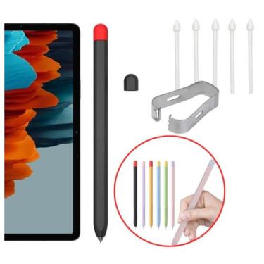 Imagem de Capa silicone + kit 5x pontas extras para S-Pen Galaxy S7 - Genérica
