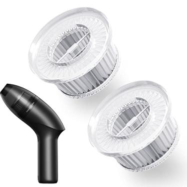 Imagem de Pacote com 2 filtros HEPA reutilizáveis para aspirador de pó Hayousui 4.3Kpa Mini teclado - Filtro de substituição Dustbuster Filtro HEPA para aspirador de pó portátil de carro