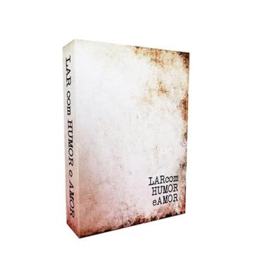 Imagem de Lar com Amor e Humor Caixa Decorativa Organizadora Livro Fake em MDF