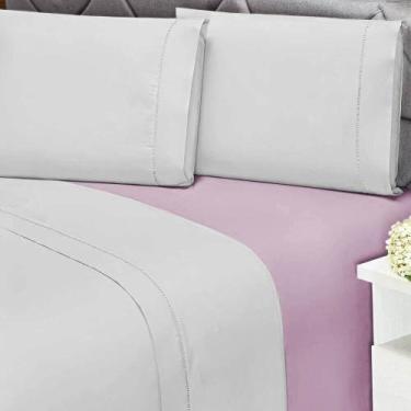 Imagem de Lençol Casal com elástico 180 fios 100% Algodão Premier - Andreza - An