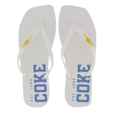 Imagem de Chinelo Coca Cola Bianco Square Feminino Branco