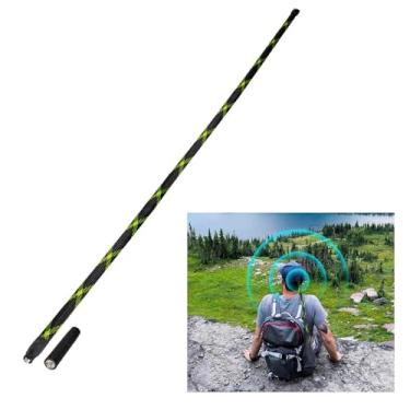 Imagem de Bingfu Antena de rádio de banda dupla VHF UHF 136-520MHz 109.0 cm camuflagem CS tática SMA fêmea para BaoFeng UV-5R UV-82 BF-F8HP Wouxun HYT rádio portátil bidirecional Walkie Talkie