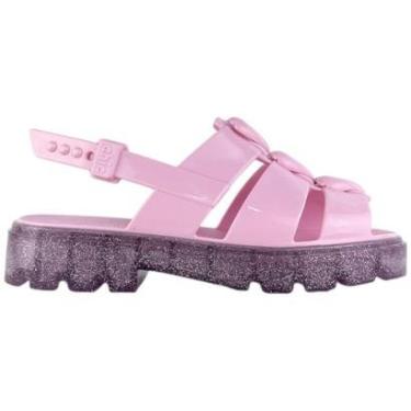 Imagem de Sandalia Infantil Plataforma Flat Laço Coração Flatform chic-Feminino