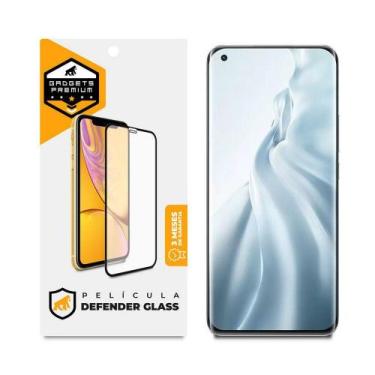 Imagem de Película Defender Glass compatível com Xiaomi Mi 11 5G - Preta - Gshie