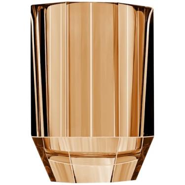 Imagem de Woration Copos de água de cristal grosso com base pesada design de diamante transparente copos de enxágue para bebidas suco, cerveja, bourbon, mesa de coquetel, suprimentos de decoração de banheiro