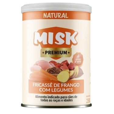 Imagem de Ração úmida Natural Misk Cães Fricassê De Frango Com Legumes