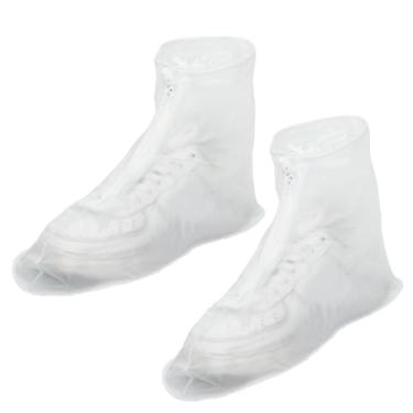 Imagem de HUJYO Capas para sapatos de chuva, capas de silicone antiderrapantes para uso ao ar livre, galochas reutilizáveis, capas de sapatos impermeáveis para homens e mulheres (3GG)