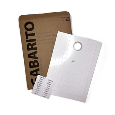 Imagem de Printable - Kit de Gabaritos/Moldes para Dobrar Roupas Branco (5 Moldes)
