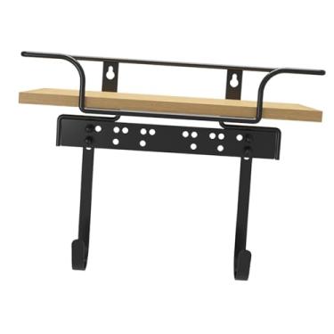 Imagem de Bothyi Plataforma de armazenamento de suporte para suporte de ferro de passar a plataforma portátil fácil de instalar cabide elétrica montada na parede para
