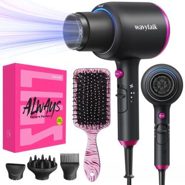 Imagem de Secador de cabelo Wavytalk Professional Black Ionic 1875W para mulheres