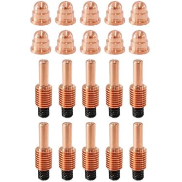 Imagem de Consumíveis para tochas de corte a plasma ACCEPTIN 220930 Bocal x10 e 220842 Eletrodos de plasma x10