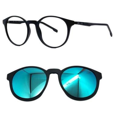 Imagem de Oculos Redondo Mormaii Swap 2 6071 ABC com 1 Clipon - Escolha, Azul