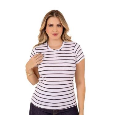 Imagem de Blusinha Feminina Suede Curta Estampada Branca - Fortaleza Jeans, P, B