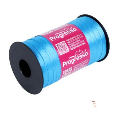 Imagem de Fita de Cetim Progresso 7mm 100 Mts Azul Turquesa 213