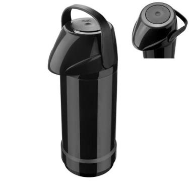 Imagem de Garrafa Térmica GLT Pressão 1L Preto Invicta - Chá Café Leite Agua Suc
