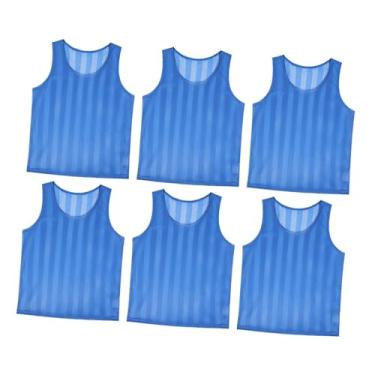 Imagem de simhoa 6x coletes de treinamento de futebol, coletes de disputa de equipe, roupas multifuncionais de roupas portáteis versáteis de roupas portáteis, para Crianças