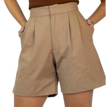 Imagem de Short de Alfaiataria Cor Avelã - Bazara33, Avelã, GGG