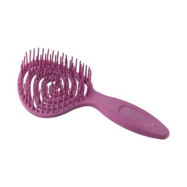 Imagem de Escova De Cabelo Flexível Pirulito Com Cheirinho Uva Profissional Domp