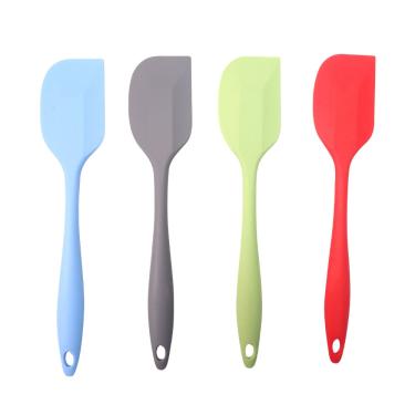 Imagem de Espátulas de Silicone Retas 4 Peças Cabo Longo Ergonômico