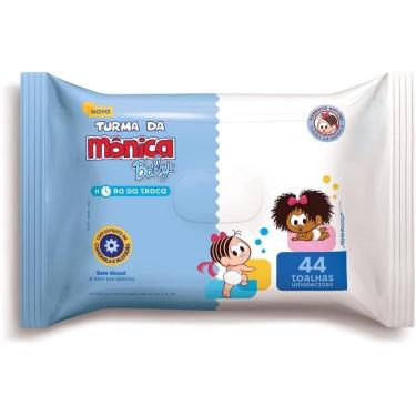 Imagem de Lenço Umedecido 44 Unidades Turma da Mônica Pele Sensível