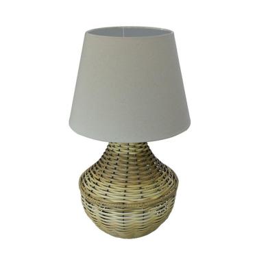 Imagem de Abajur De Mesa Junco Pinus Cúpula Bege