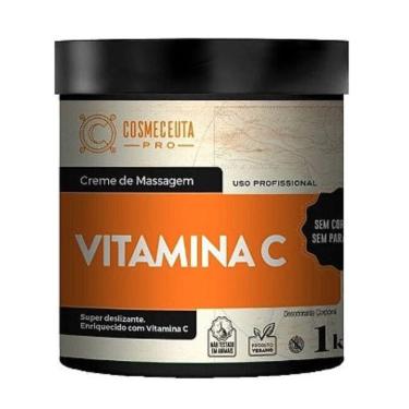 Imagem de Creme de Massagem Profissional cosmeceuta Vitamina C 1Kg - Pele radiante, iluminada e hidratada