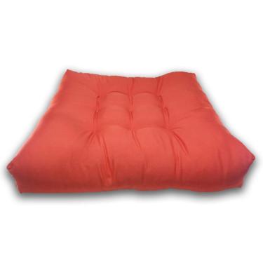 Imagem de Almofada Futon Cadeiras Bancos Áreas 60X60 Cm Laranja