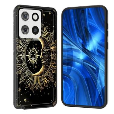 Imagem de JHYYTUJTYP Capa para Moto G Stylus 5G 2025, [Teste de queda de grau militar] Capa protetora resistente à prova de choque resistente para Motorola Moto G Stylus 5G 2025, Sol Lua Estrela