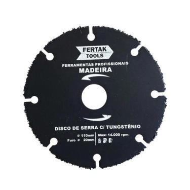Imagem de Disco de Corte 110mm corta Madeira para Serra Mármore Fertak