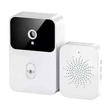 Imagem de Campainha Inteligente Sem Fio Com Câmera De Vídeo Visão Noturna E Interfone Wi-fi
