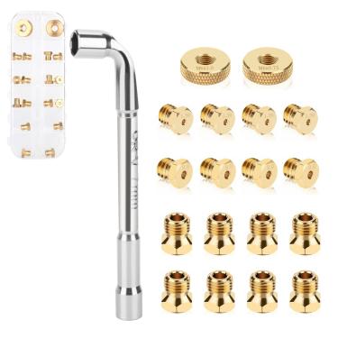 Imagem de Kit de conversão de bocal de latão de gás natural com chave inglesa, kit de conversão de propano/gás natural, para Blackstone Combo de fogão de fogão de 71 cm e 91 cm, tampa traseira e grelhas