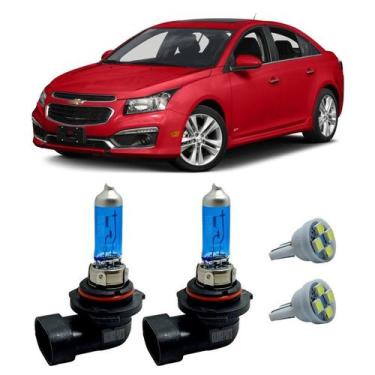 Imagem de Lâmpadas Super Branca H8 12V 35W GM Cruze 2011 A 2016 + T10 - FullLigh