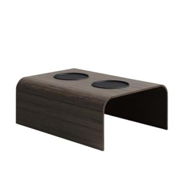 Imagem de Kit 2 Esteira Suporte Porta Controle E Copos Para Sofá(1 Esteira Simples Tabaco)