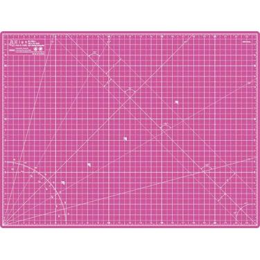Imagem de Elan Tapete de corte A2 rosa e roxo, tapete de artesanato de 5 camadas, tapete de corte autocura 24 x 18, tábua de corte artesanal, tapete de costura imperial, tapete acolchoado, tapete para hobby, para costura, materiais acolchoados