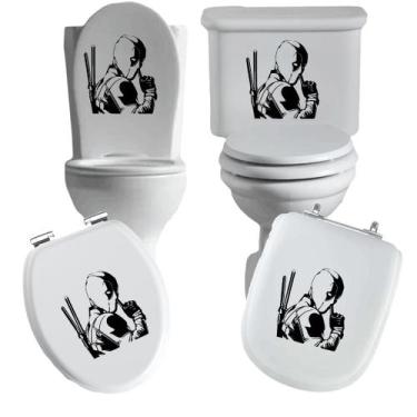 Imagem de Adesivo linha herois 3 vaso sanitário privada caixa acoplada descarga 