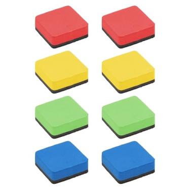 Imagem de Borrachas apagáveis a seco, blocos de limpeza de quadro branco, quadro-negro, pequenos limpadores, marcadores coloridos, apagáveis, suprimentos para sala de aula, escritório, vidro, quadro branco,