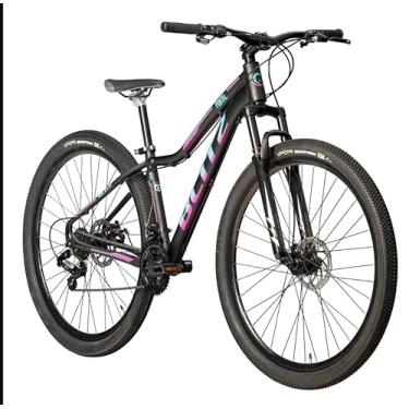 Imagem de BLITZ - Bicicleta Aro 29 Pontal MTB em Alumínio com Câmbio SH de 21 Velocidades, Freios a Disco Mecânicos, Quadro Leve e Resistente, Ideal para Trilhas (Preto, 15)