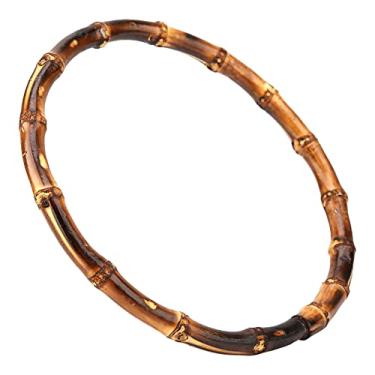 Imagem de A Alça de Bolsa de Bambu de Formato Redondo, Se Encaixa Bem Com Sacolas de Mão, Projetos de Artesanato Fáceis, 100% Novo, Seguro e Ecológico, Bolsa Atraente, Acessório da