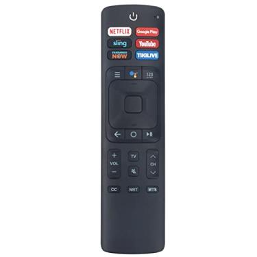 Imagem de Controle remoto de voz de substituição ERF3A69 aplicável para Smart TV Hisense 4K UHD 55H9100EPLUS 55H9100E 65H9808 55Q8809 65Q8809 58H6550E 655H9100E 65H9100EPLUS 65H9070EPLUS 65H9070E 0E Plus 75
