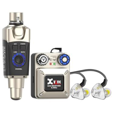 Imagem de Xvive Conjunto de sistema de monitor intra-auricular sem fio U45T9 com monitor auricular T9