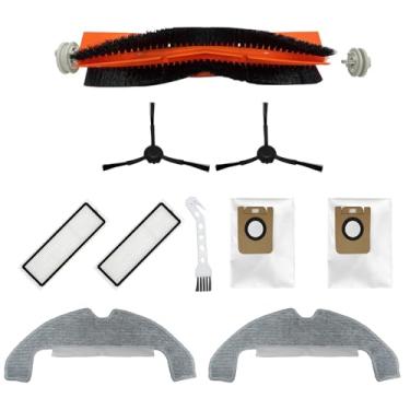 Imagem de HUAYUWA Kit de acessórios de aspirador de pó compatível com Dreame Z10/Z10pro/L10plus/D10plus/D10Splus, peças de reposição para aspirador de pó robô (1 escova principal + 2 escovas laterais + 2